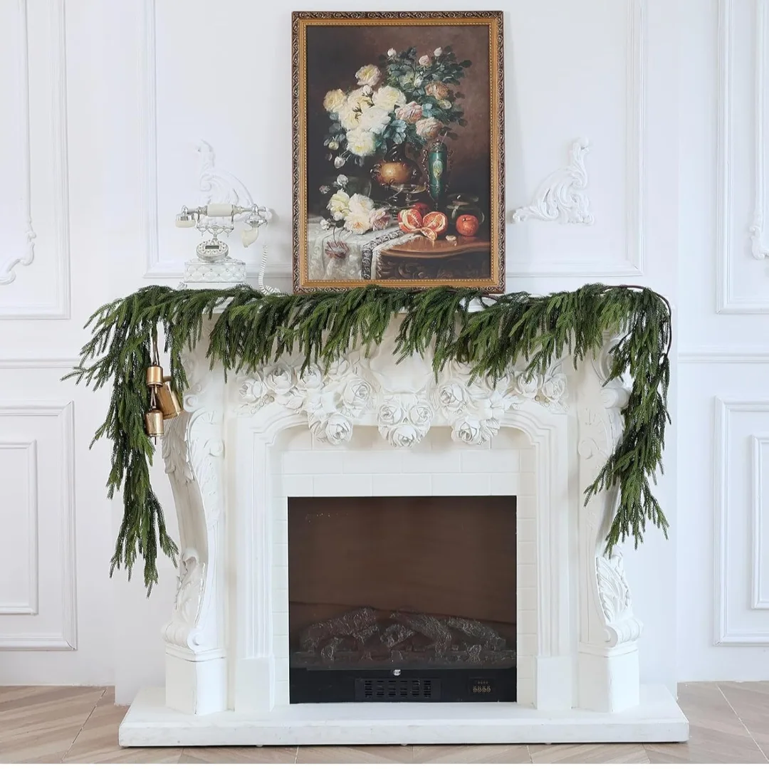 2 piece Norfolk Pine Garland - 9ft  each image indicator(2)