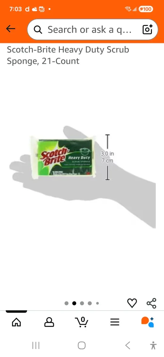 Scotch-Brite Heavy Duty Scrub Sponges, 21-Count image indicator(5)