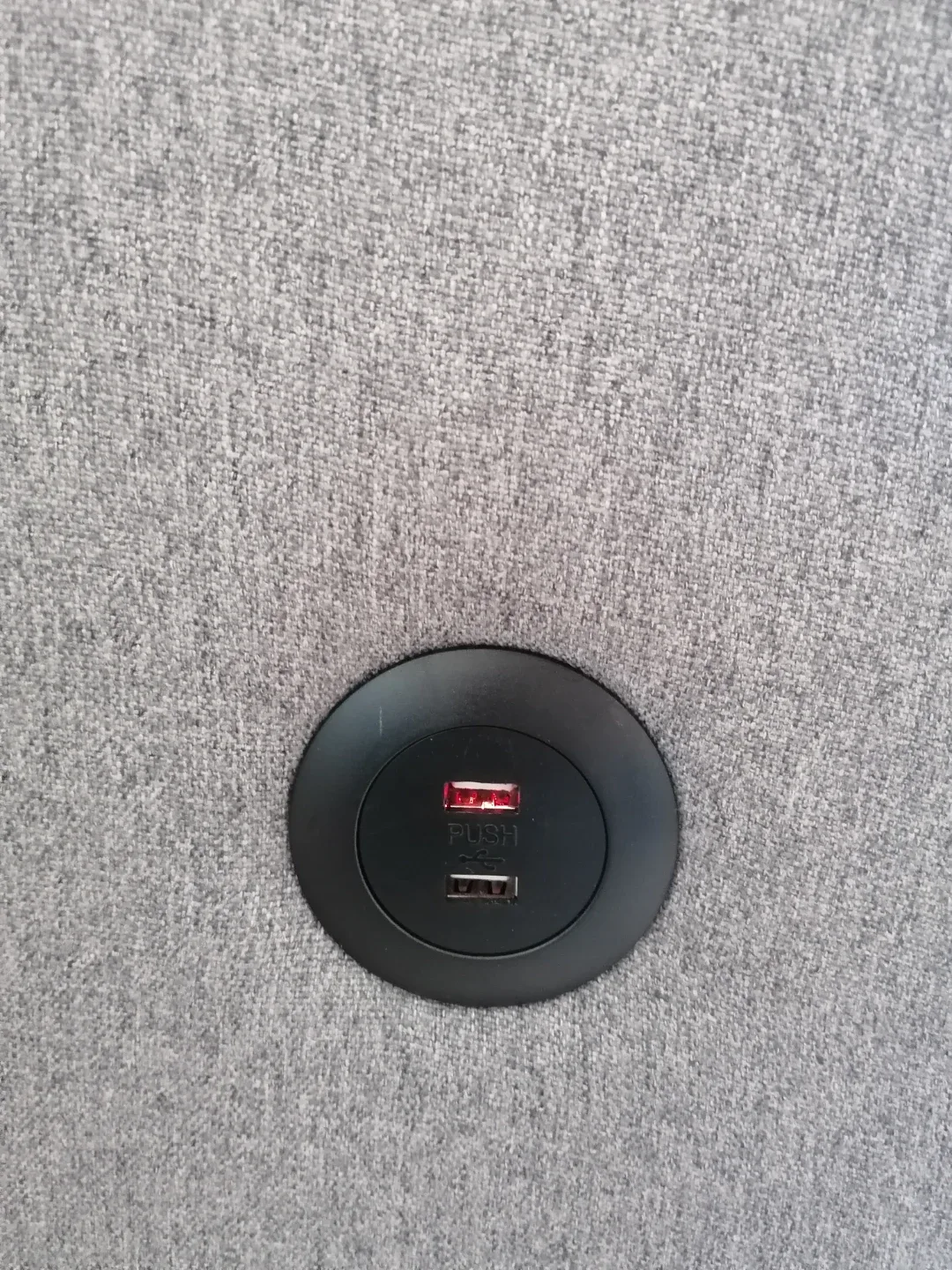 Grey Sectional Sofa with USB Ports & Chaise image indicator(5)