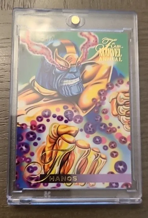 '95 Flair Marvel Annual THANOS Trading Card