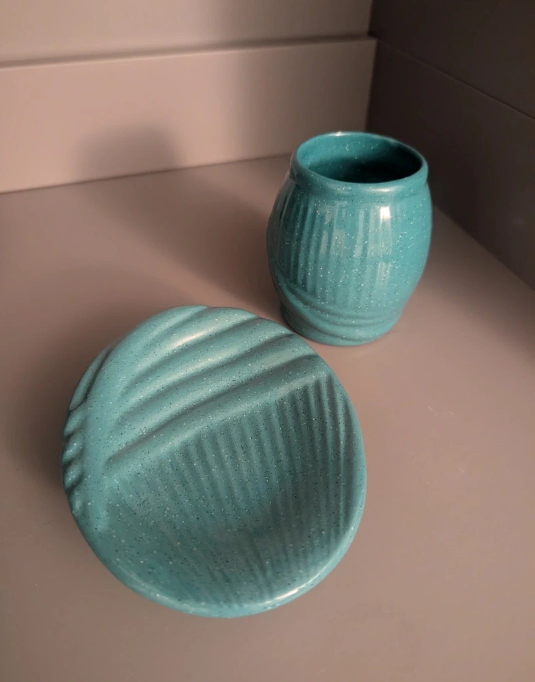 Teal Ceramic Dish Set