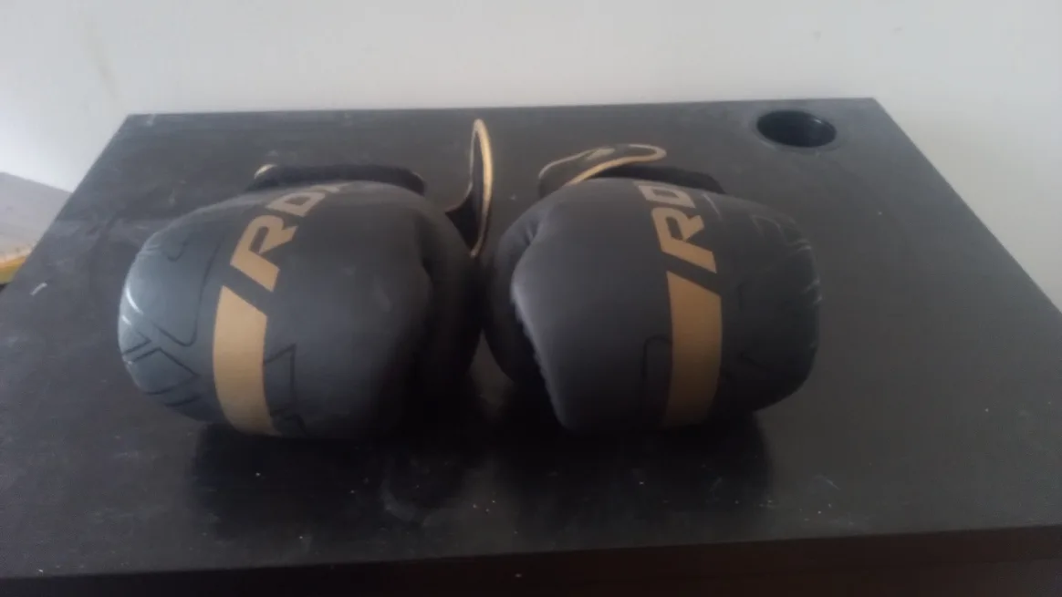 RDX Boxing Gloves - Black/Gold