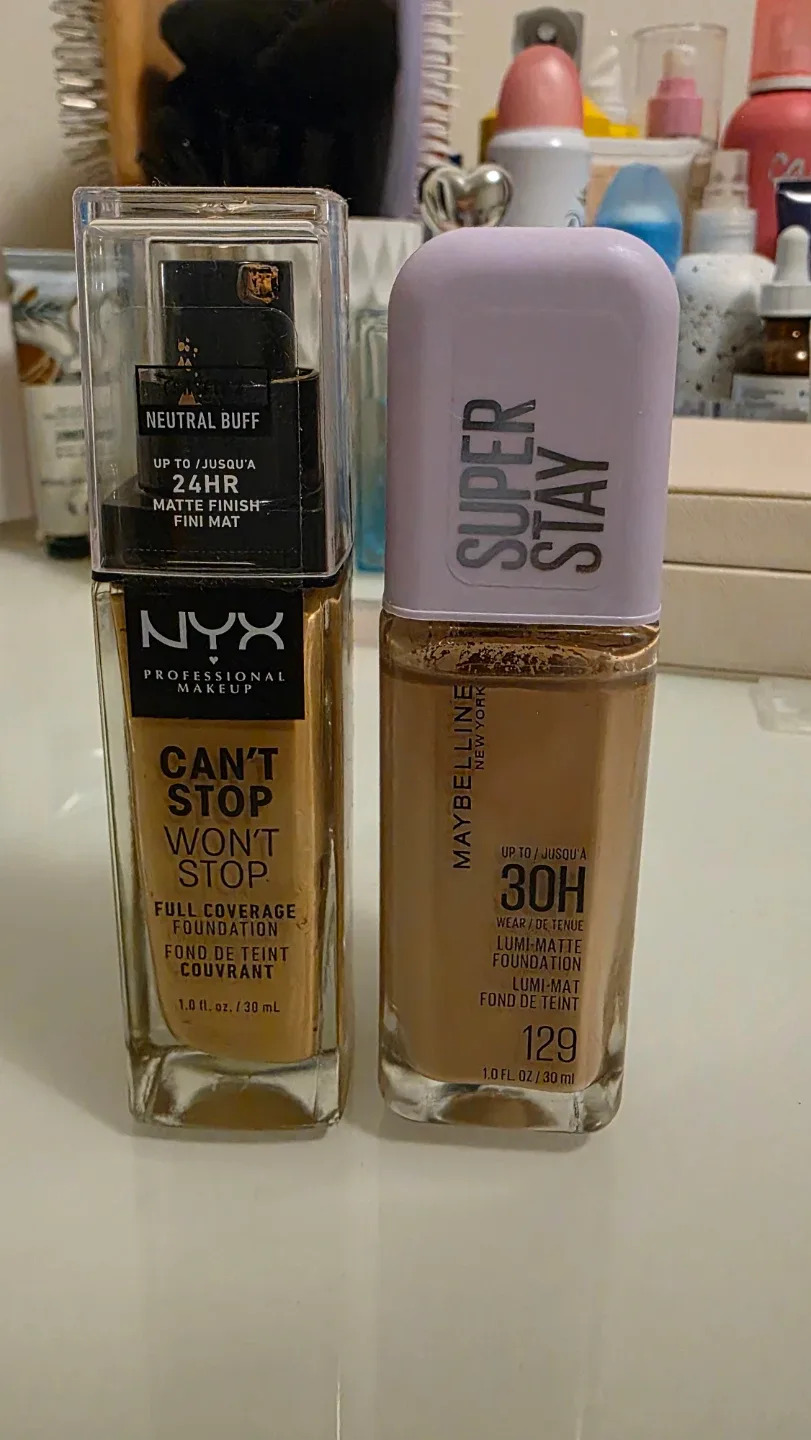 NYX Can't Stop Won't Stop & Maybelline Super Stay Foundation
