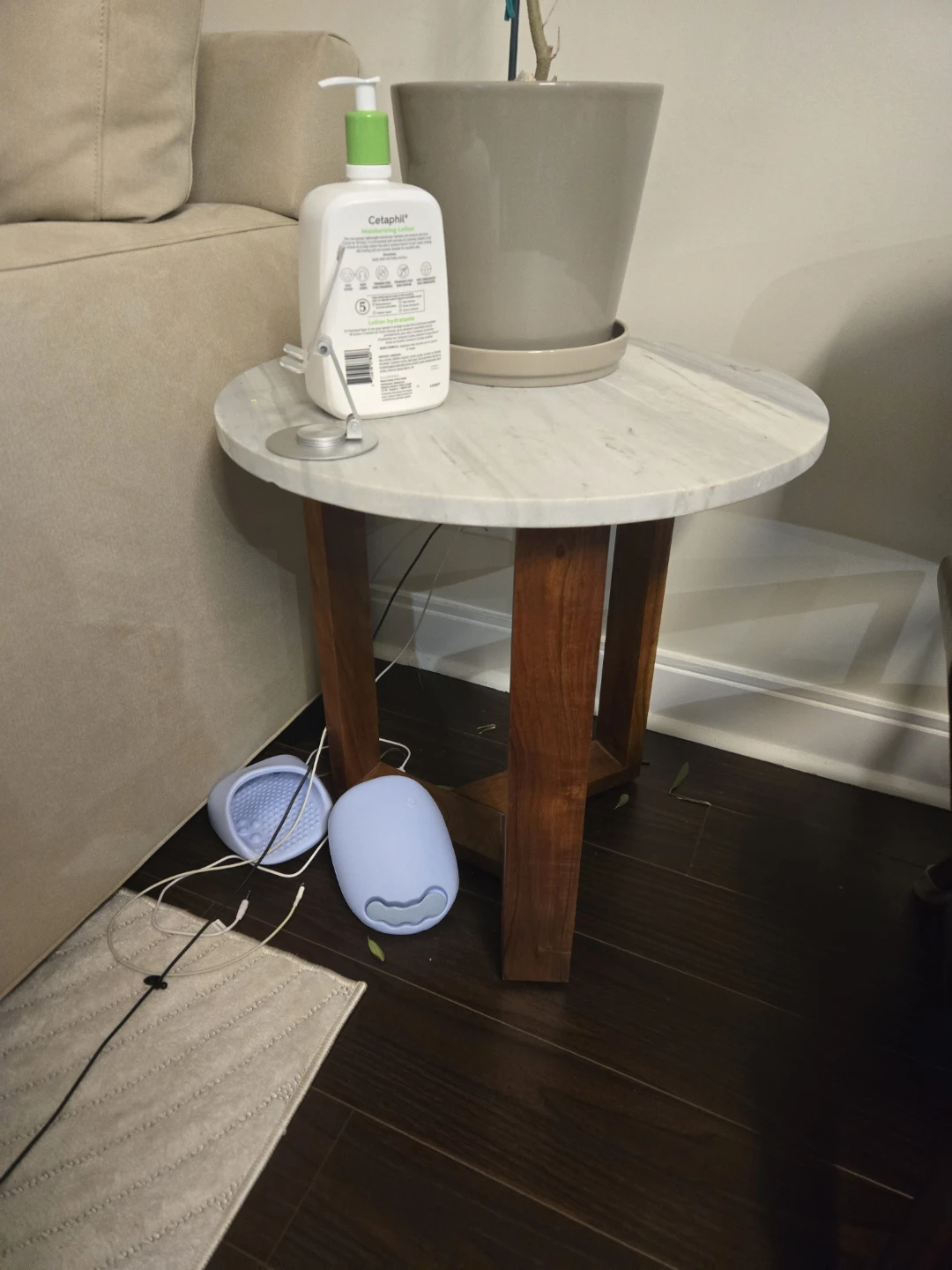 Marble Top Accent Table