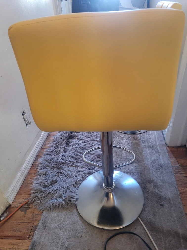 Yellow Bar Stools - Set of 2 - photo 2