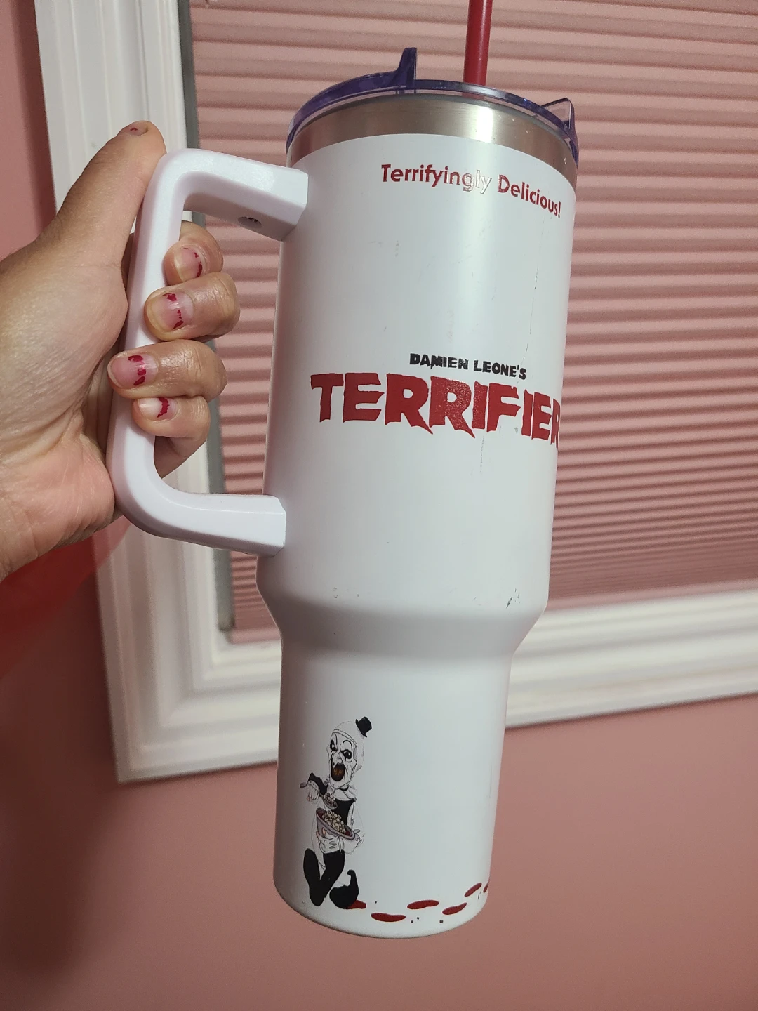 Terrifier Art the Clown Tumbler - photo 3