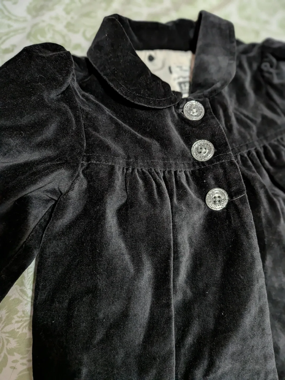 Carter's Black Velvet Girls' Jacket - Size 12 image indicator(2)