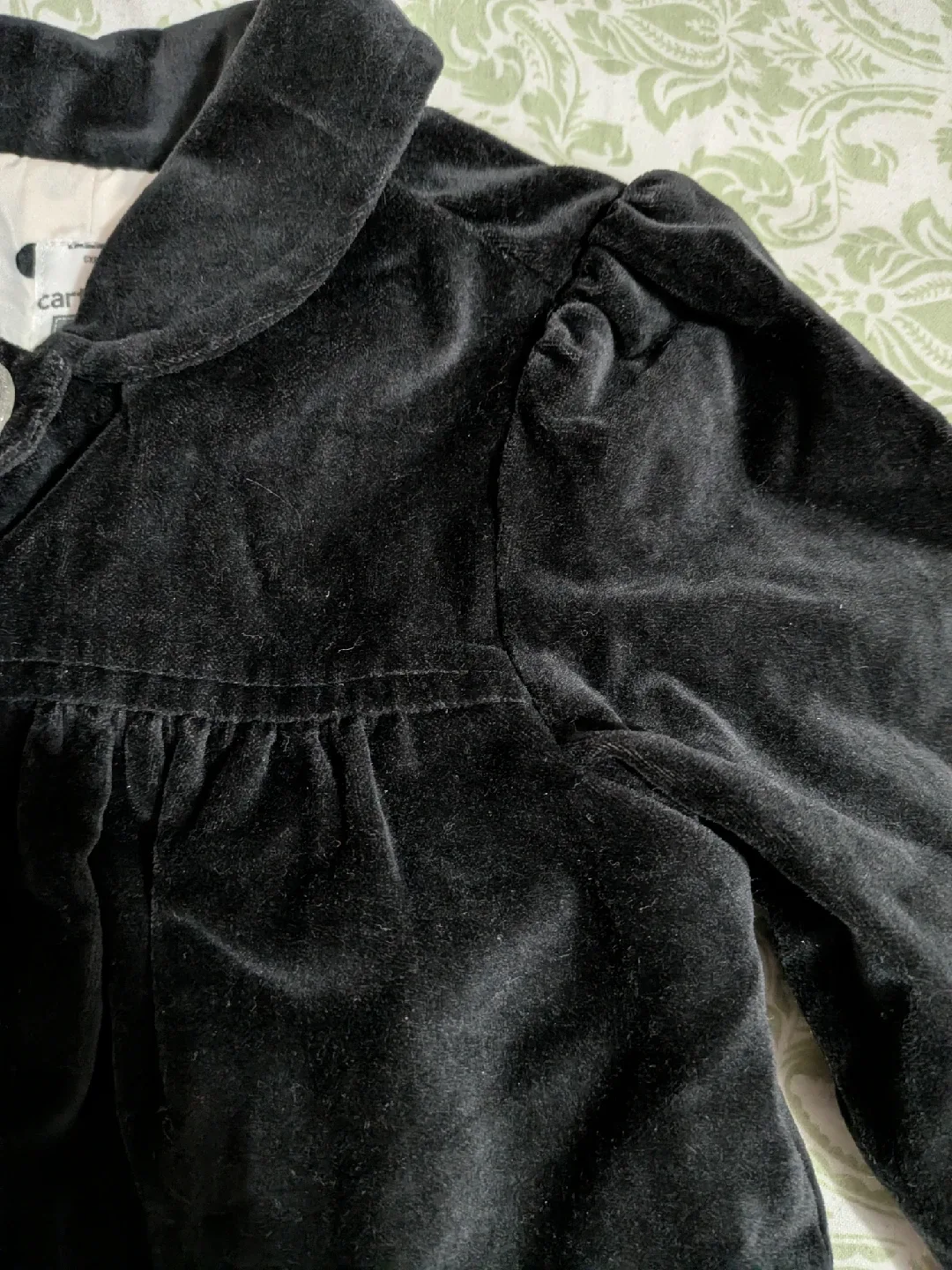 Carter's Black Velvet Girls' Jacket - Size 12 image indicator(4)