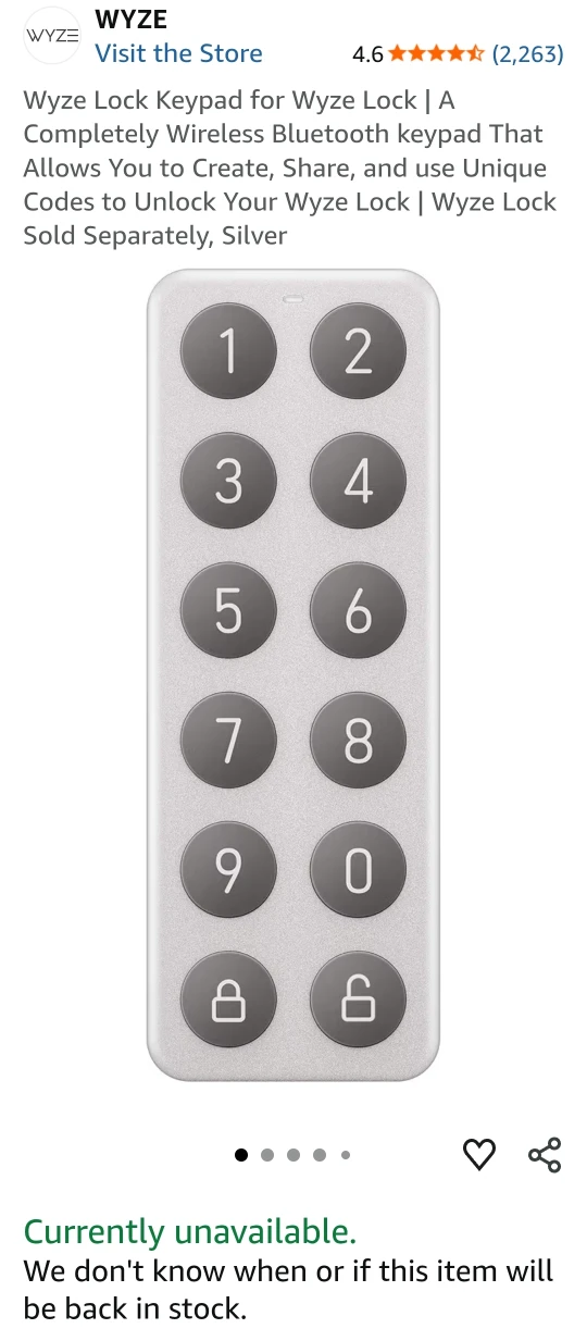Wyze Lock WiFi & Bluetooth Enabled Smart Door Lock - photo 5