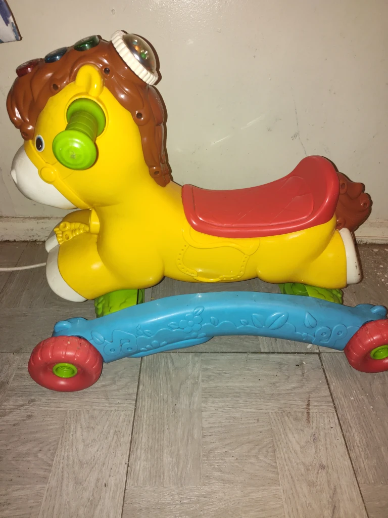 Fisher-Price Stroll Along Musical Pony Ride-On Toy - photo 2