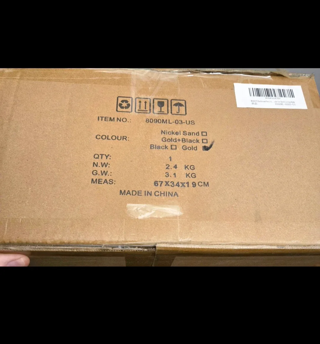 New WOSHITU 3-Light Bathroom Vanity Light Fixture - Brushed Gold image indicator(3)