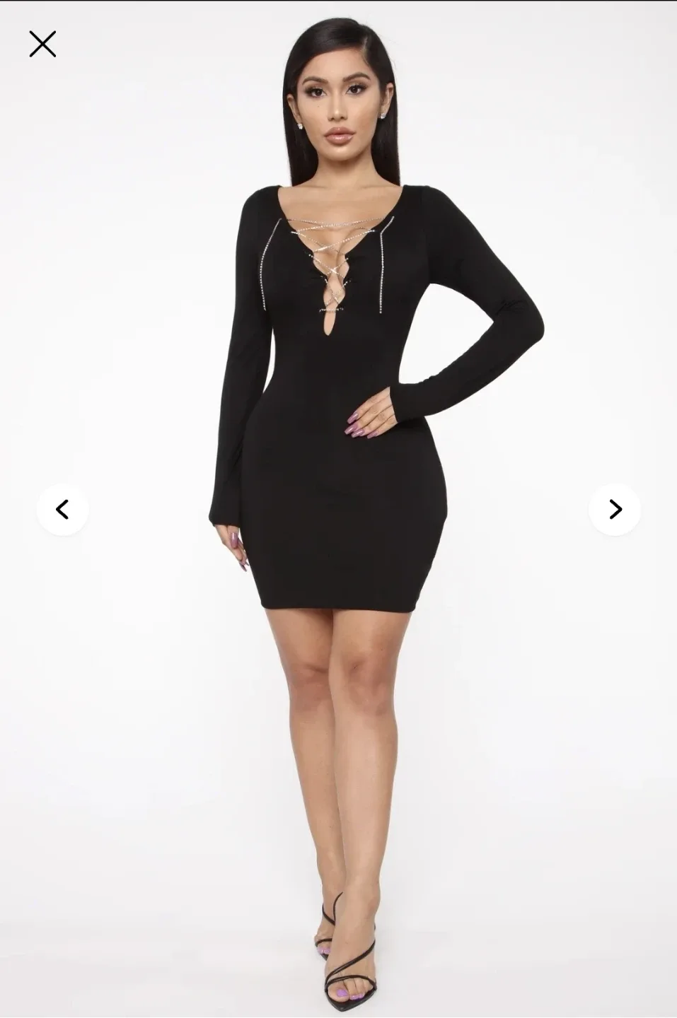 Fashion Nova Black Mini Dresses XS image indicator(5)