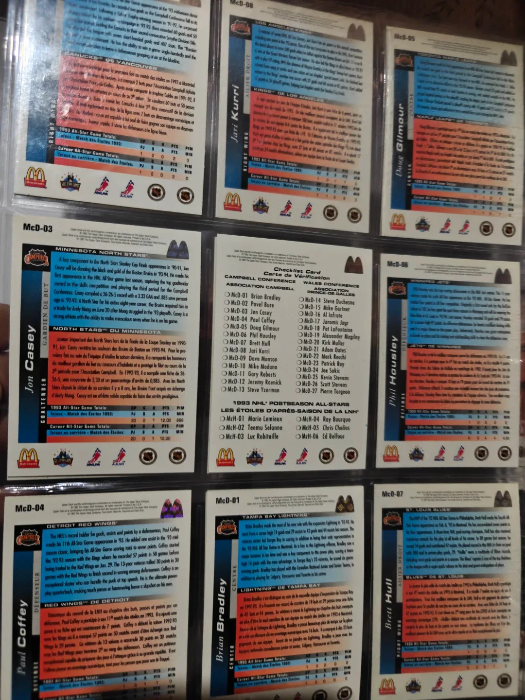 Vintage 1993 NHL Hockey Cards image indicator(2)