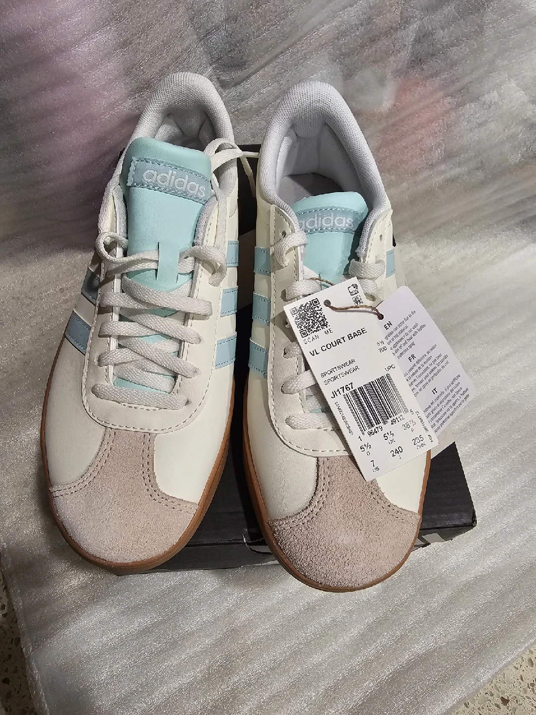 Adidas VL Court Base Shoes - Size 7 - New with Box - photo 3