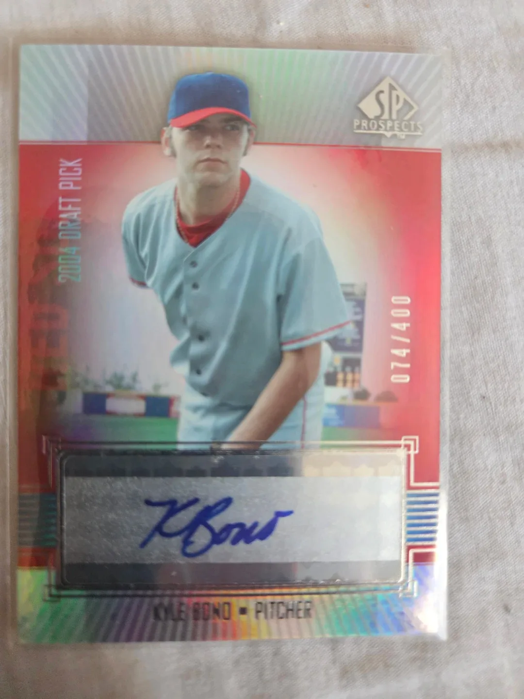 Kyle Bono Autographed Baseball Card