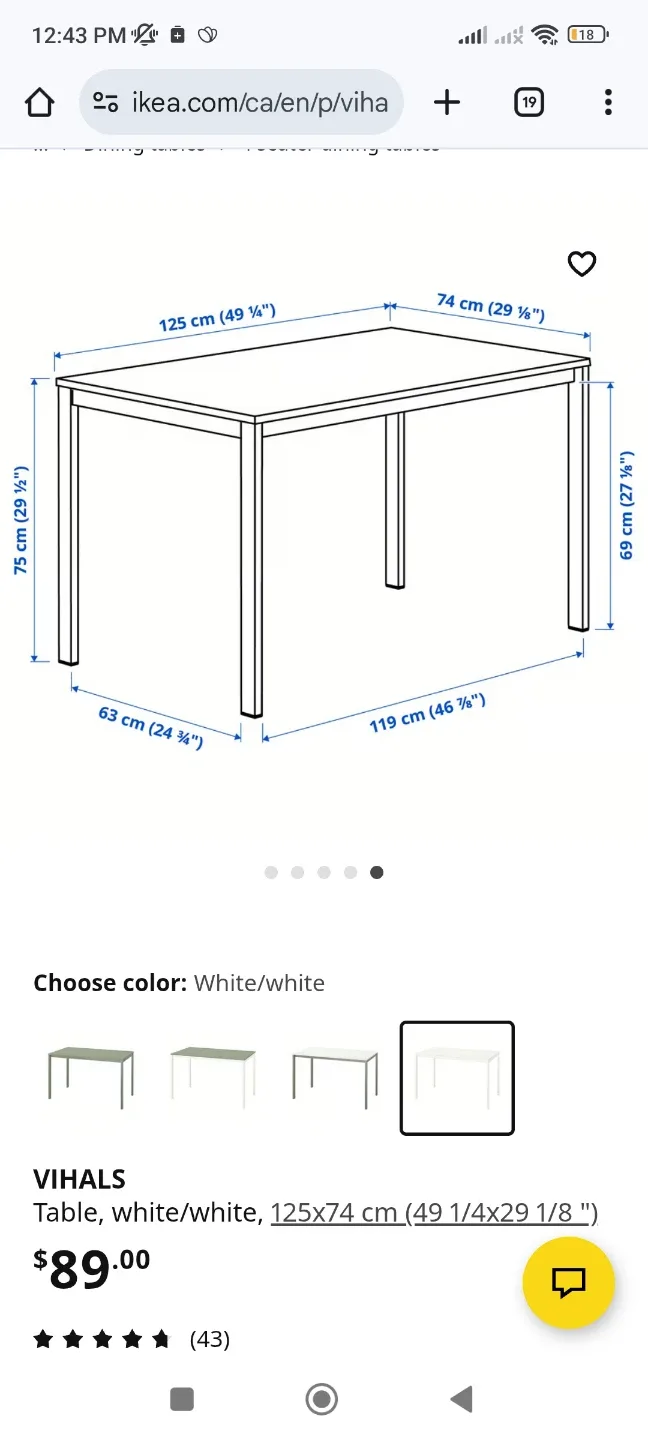 ❤‍🔥Moving SALE❤‍🔥 IKEA Melltorp White Table image indicator(5)