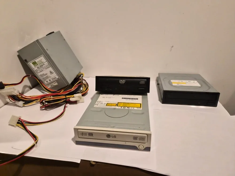 PC Components: HEC-350AD-TF Power Supply & DVD Drives
