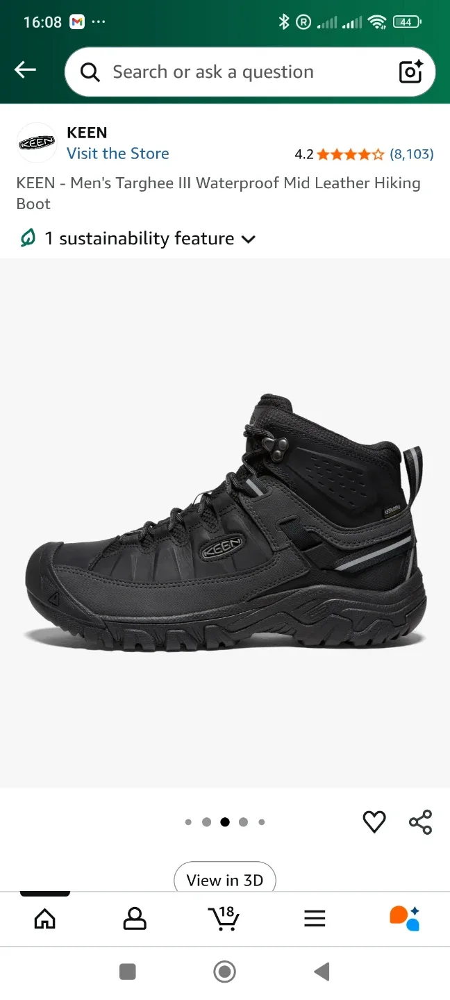 KEEN Men's Targhee III Waterproof Hiking Boots image indicator(4)