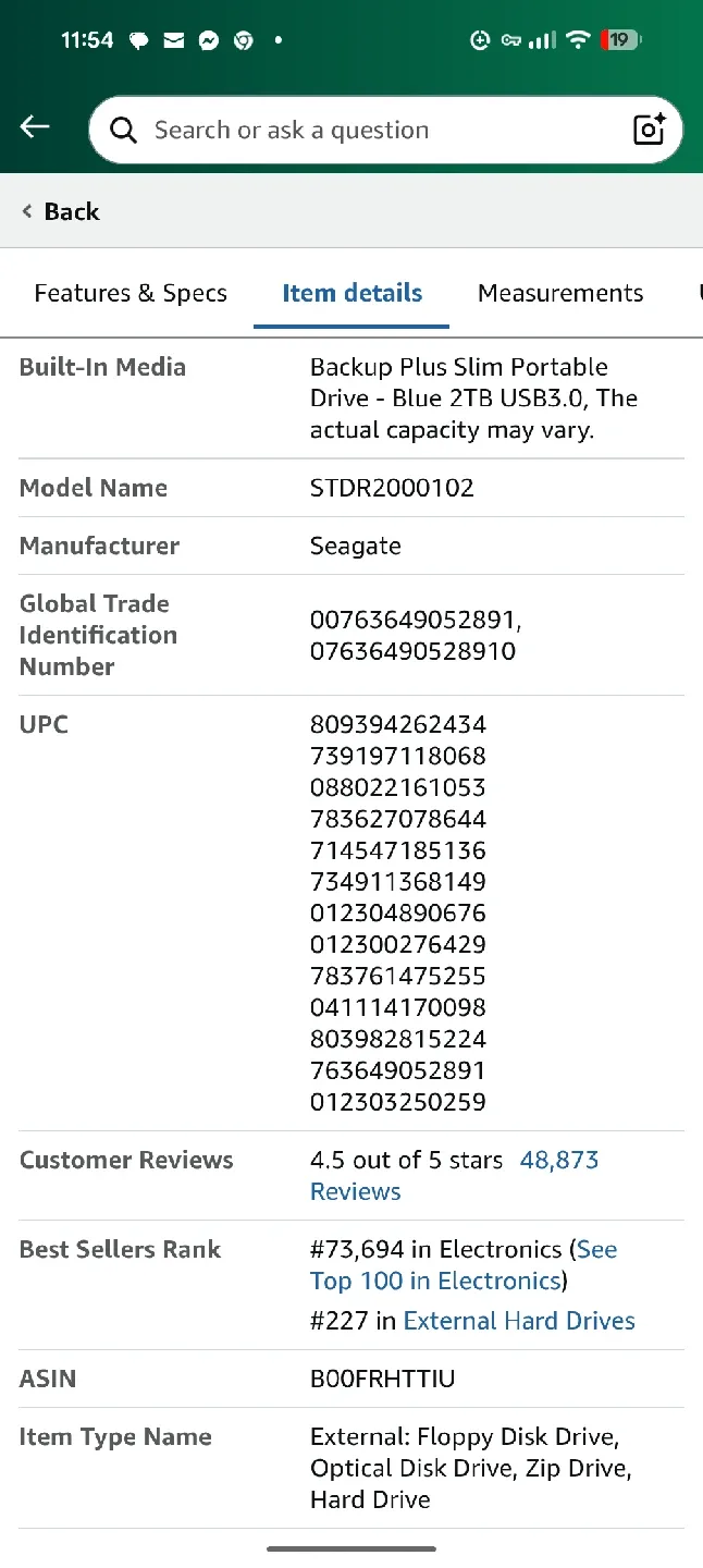 Seagate Backup Plus Slim 2TB Portable HDD - Blue image indicator(7)