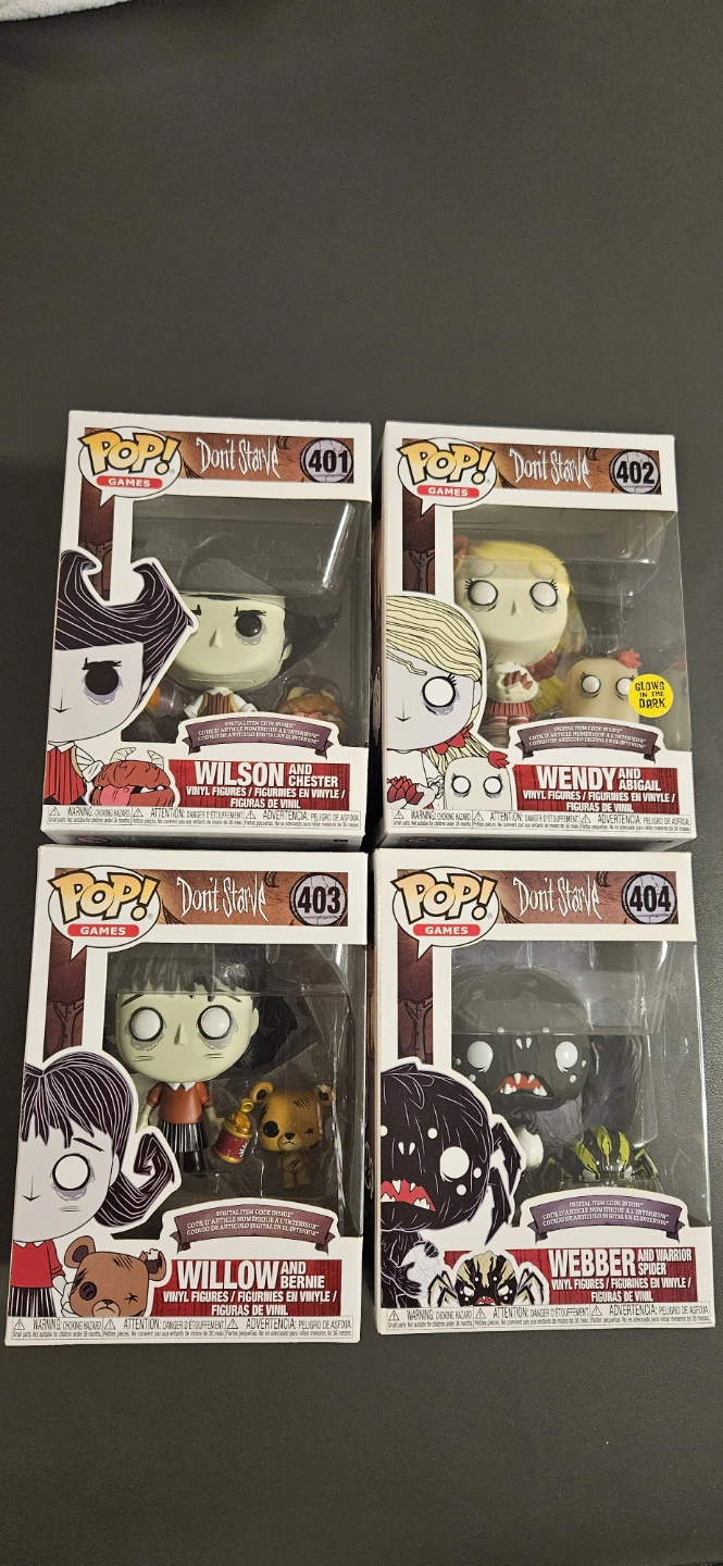 Don't Starve Funko Pop!  - Set of 4
