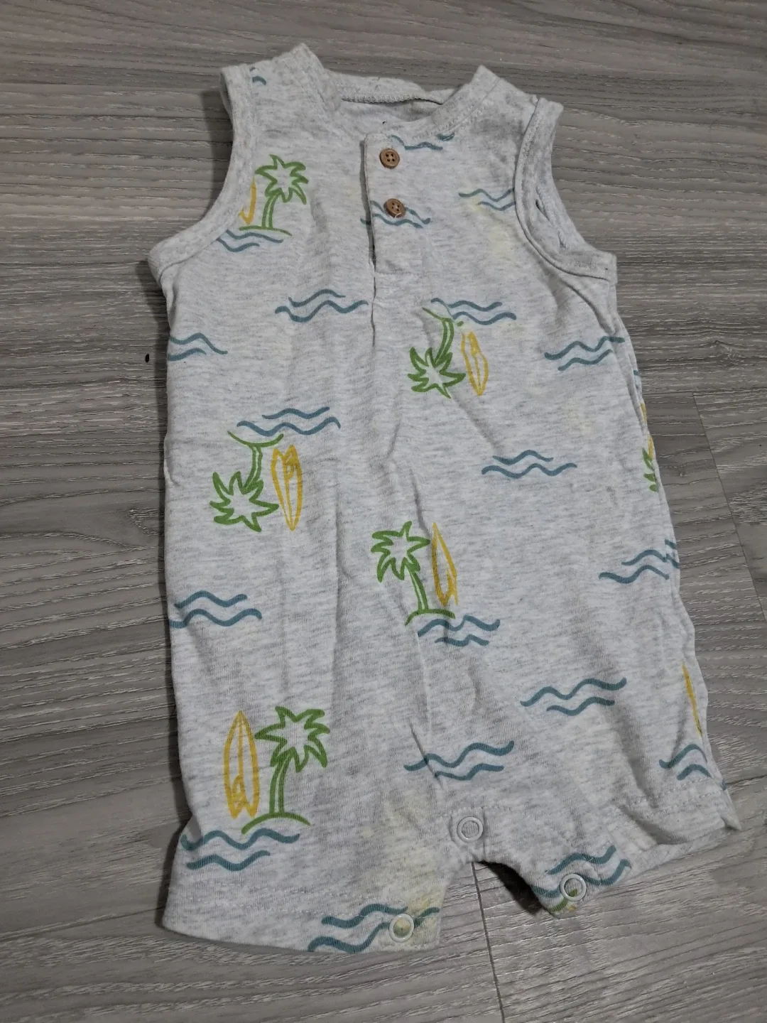 George Baby Sleeveless Romper thumbnail