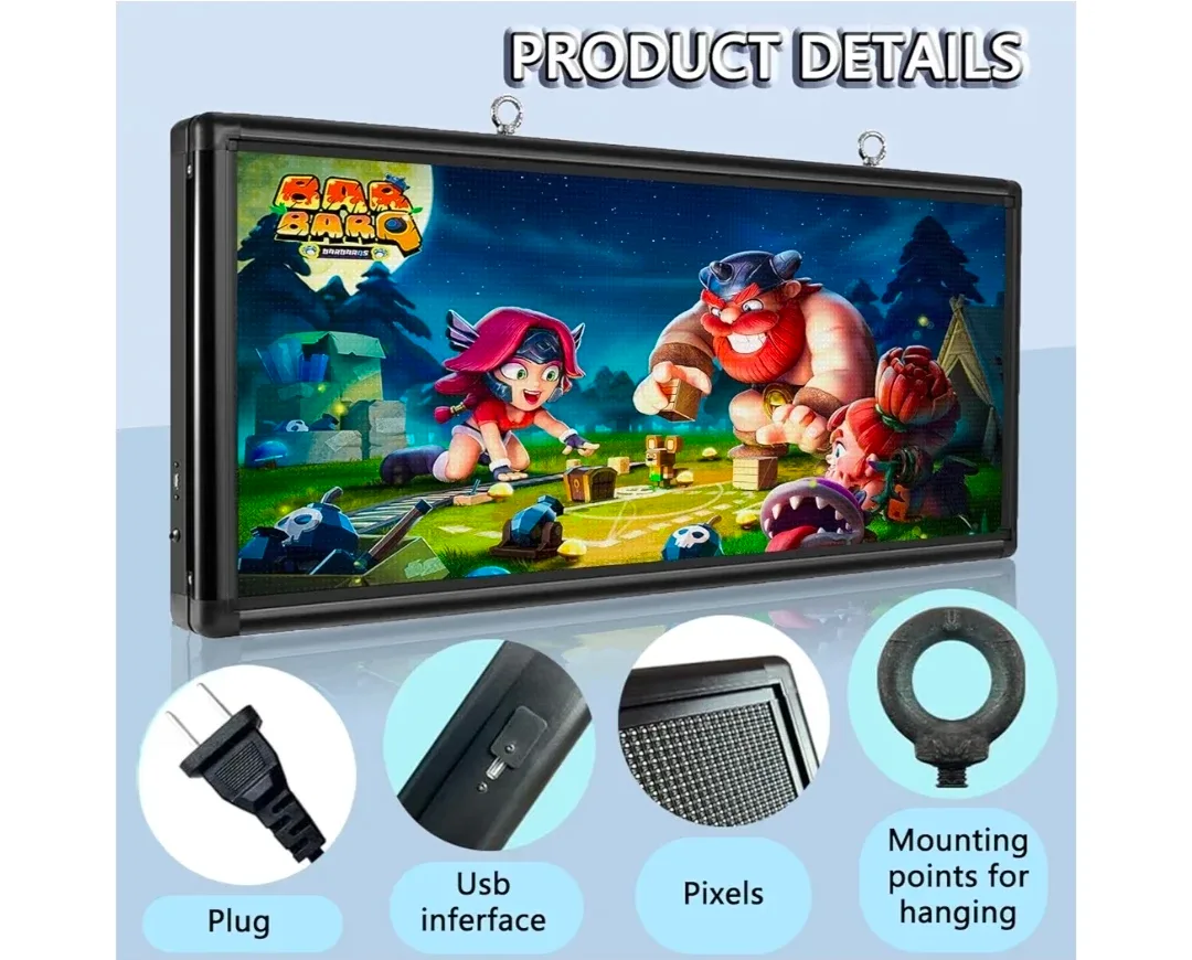 LED Display Board - 40 Inch Programmable Sign image indicator(3)