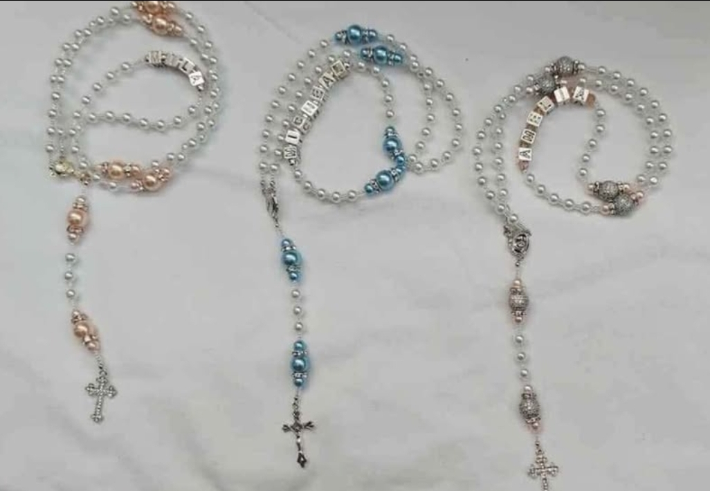 Handmade Personalized Rosary Necklace