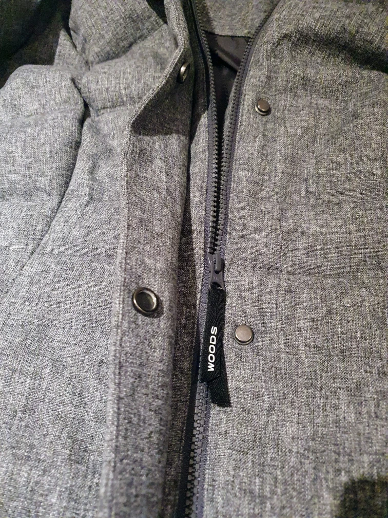 Woods Grey Down-Filled Winter Coat - Size L/G - photo 5