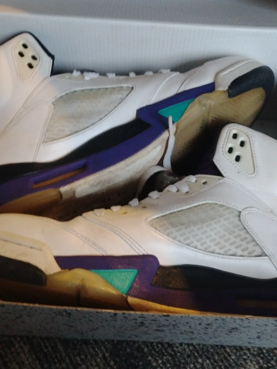 Nike Air Jordan 5 Retro OG White Grape US 8.5 - photo 2