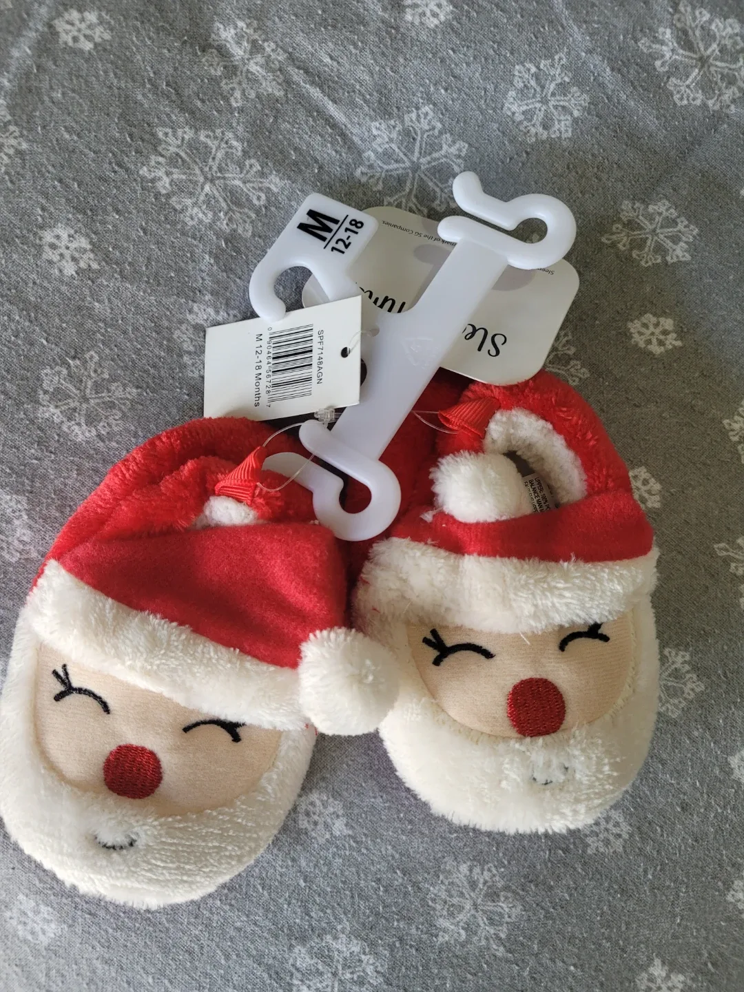 Sleepytime Santa Slippers - Size M (12-18 Months) image indicator(2)