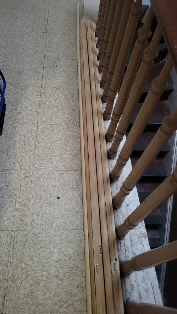 9 piece Wood Trim 3/4 x 3/4 RLC 12 feet long