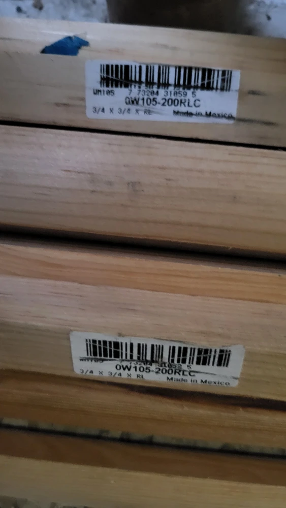 9 piece Wood Trim 3/4 x 3/4 RLC 12 feet long - photo 2