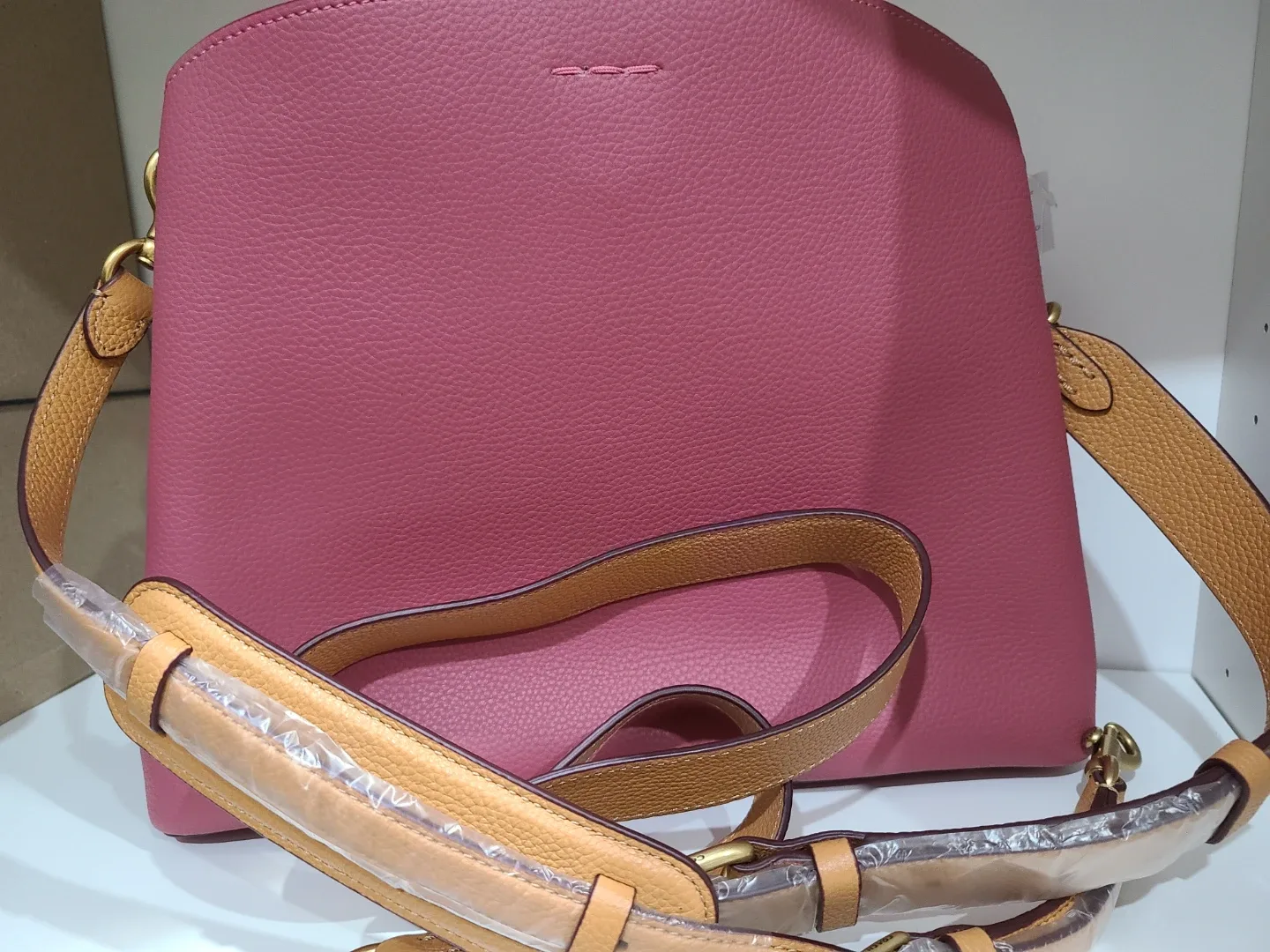 Coach Leather Bucket Bag - Pink image indicator(4)