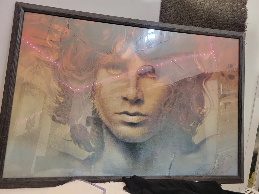 Framed Jim Morrison Print