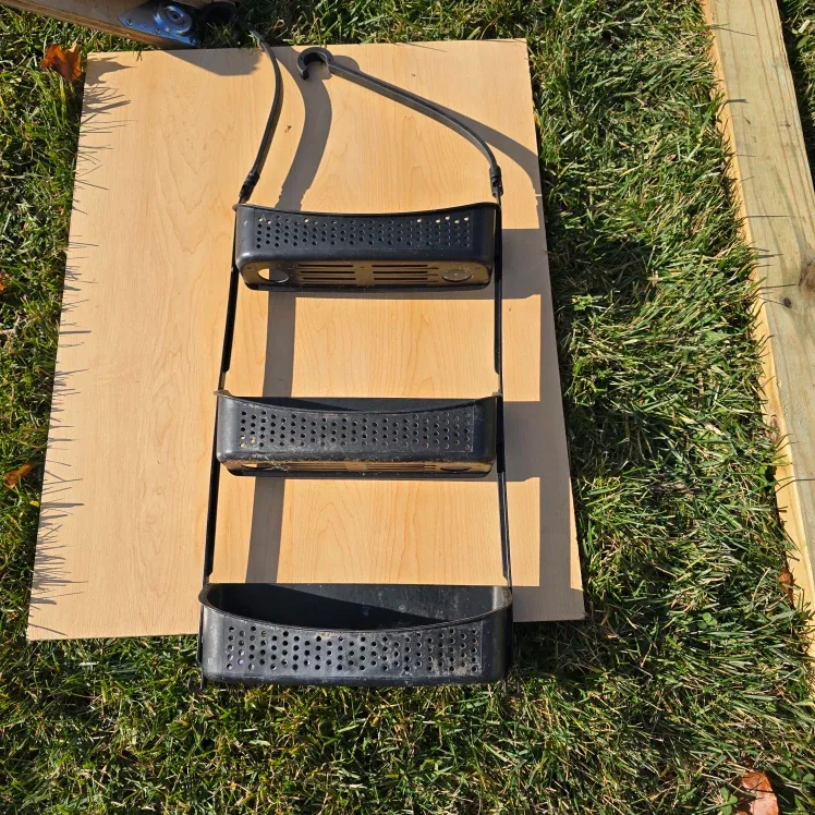 Black 3-Tier Hanging Storage Rack