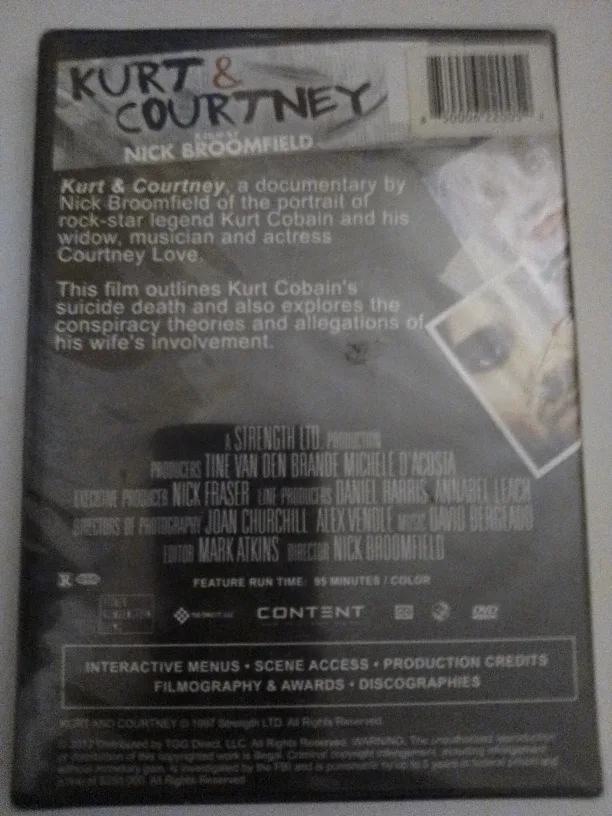 Kurt & Courtney DVD by Nick Broomfield image indicator(2)