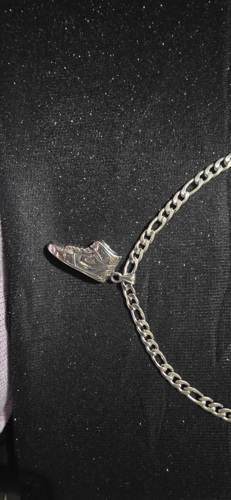 Air Jordan 1 Sneaker Silver Chain Necklace - photo 5