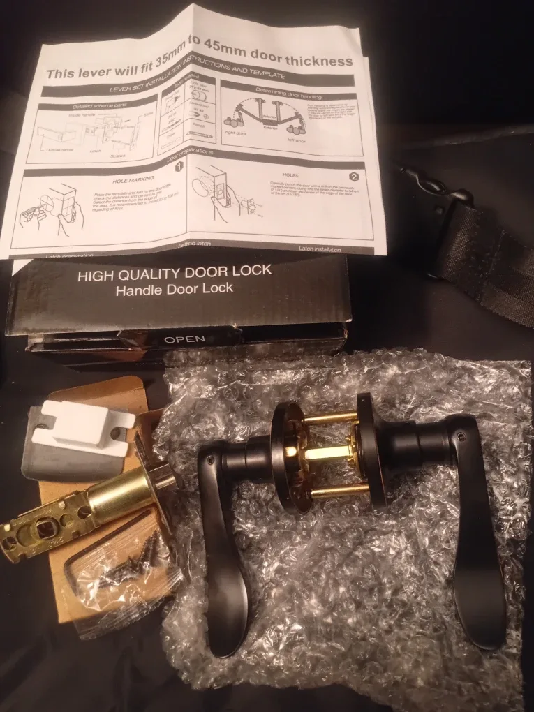 NEW!  Set of 6 High Quality Door Lock - Handle Door Lock