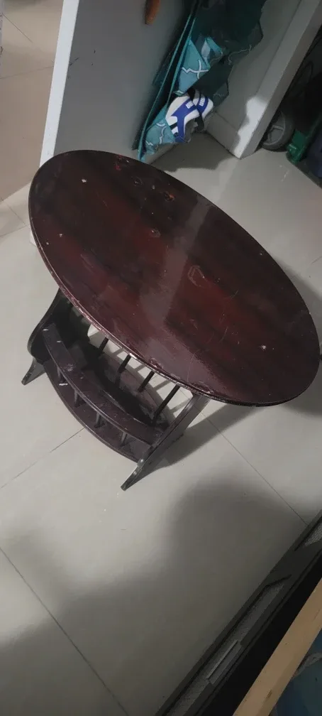 Oval Dark Brown Coffee Table