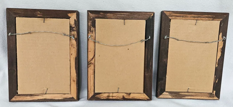 Vintage Elsi Grumier Embroidered Framed Postcards Spain Mint image indicator(5)