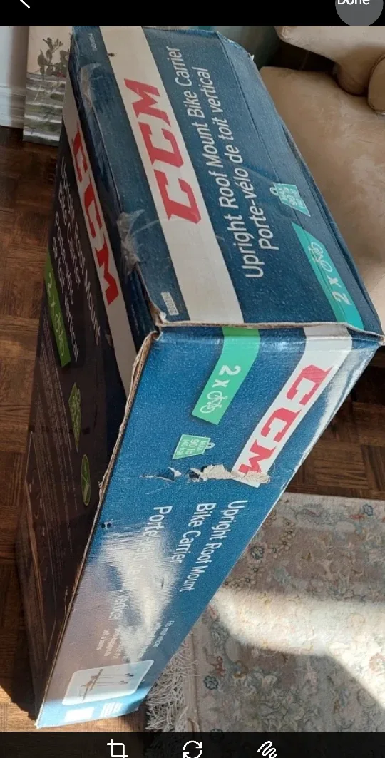 CCM Upright Roof Mount Bike Carrier - New in Box! image indicator(5)