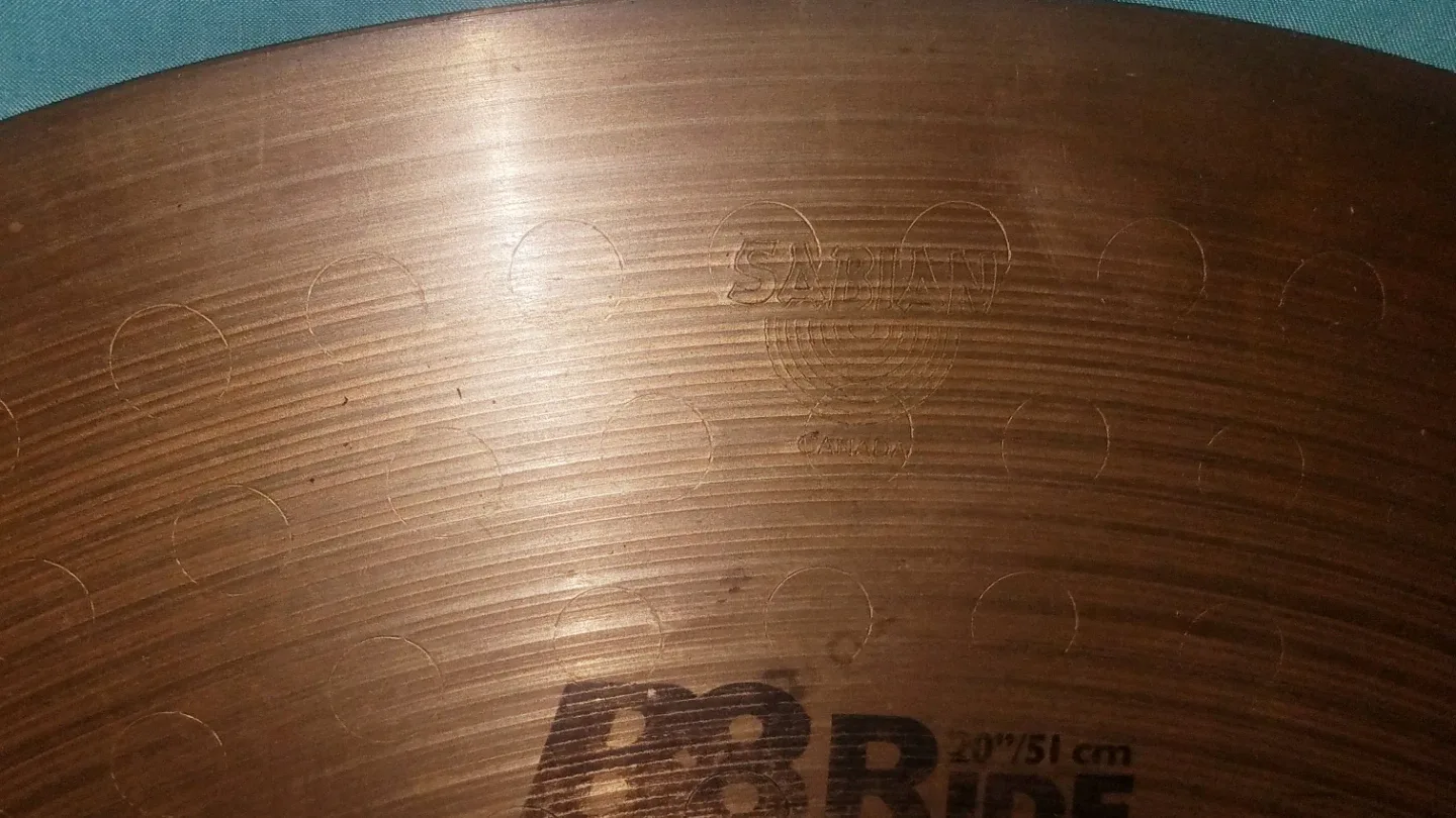 Vintage 20" Sabian B8 Ride Cymbal image indicator(6)