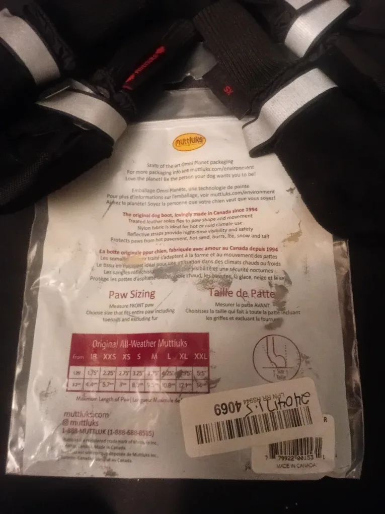 NEW! Muttluks Original Fleece-Lined Winter Dog Boots - XS image indicator(10)