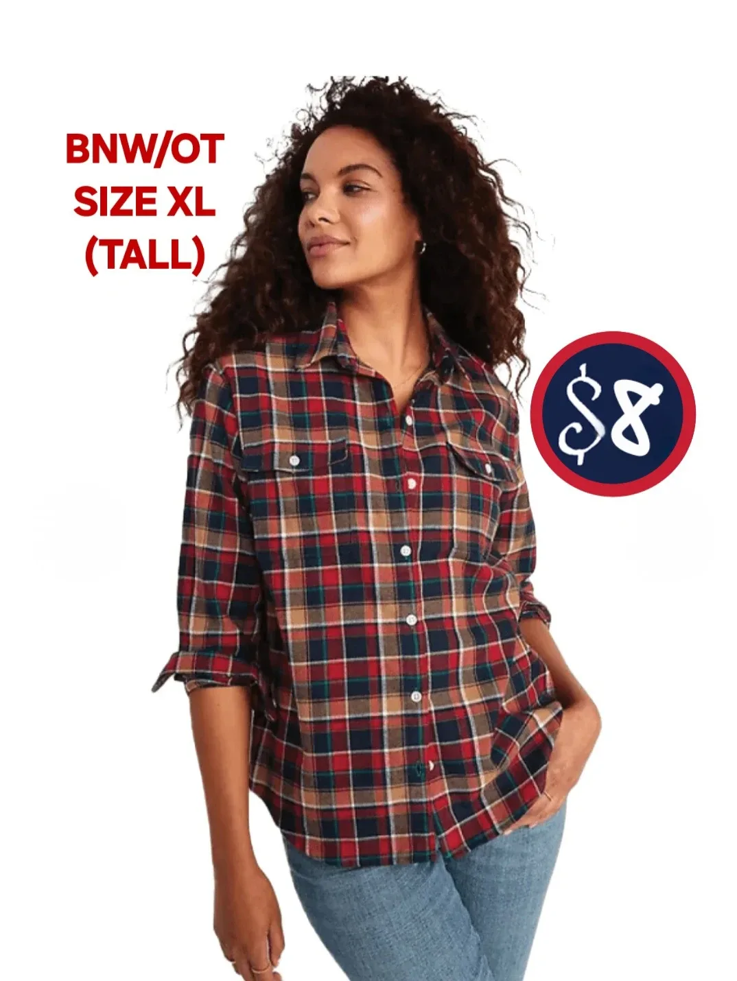 Oversized Plaid Flannel Shirt