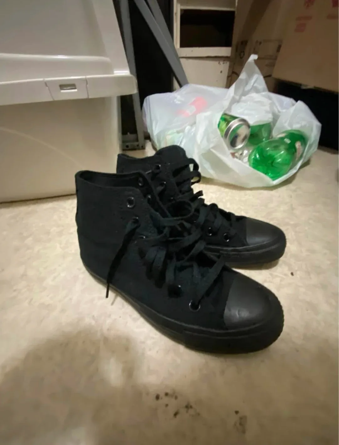 Converse Chuck Taylor All Star High Top - Black, Size 5 womans image indicator(2)