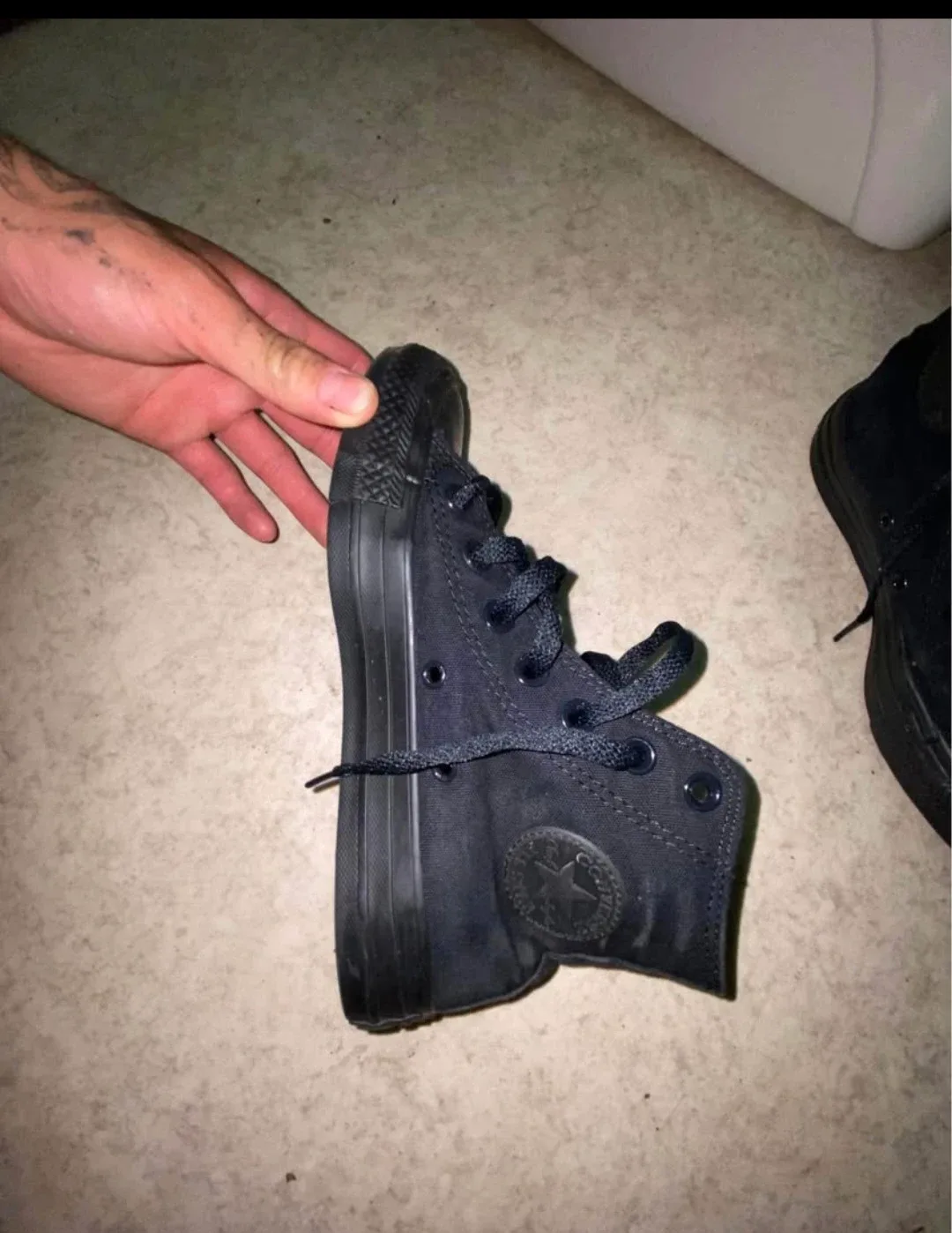 Converse Chuck Taylor All Star High Top - Black, Size 5 womans image indicator(3)