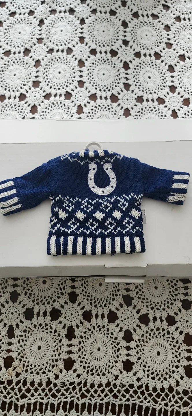 Set of 24 in Box NFL Indianapolis Colts Sweater Ornament - New image indicator(5)