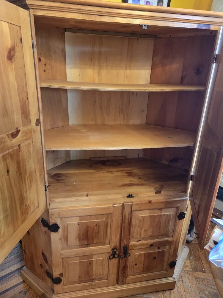 Wooden Corner Armoire - photo 2