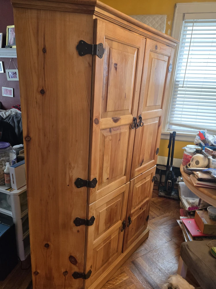 Wooden Corner Armoire - photo 3
