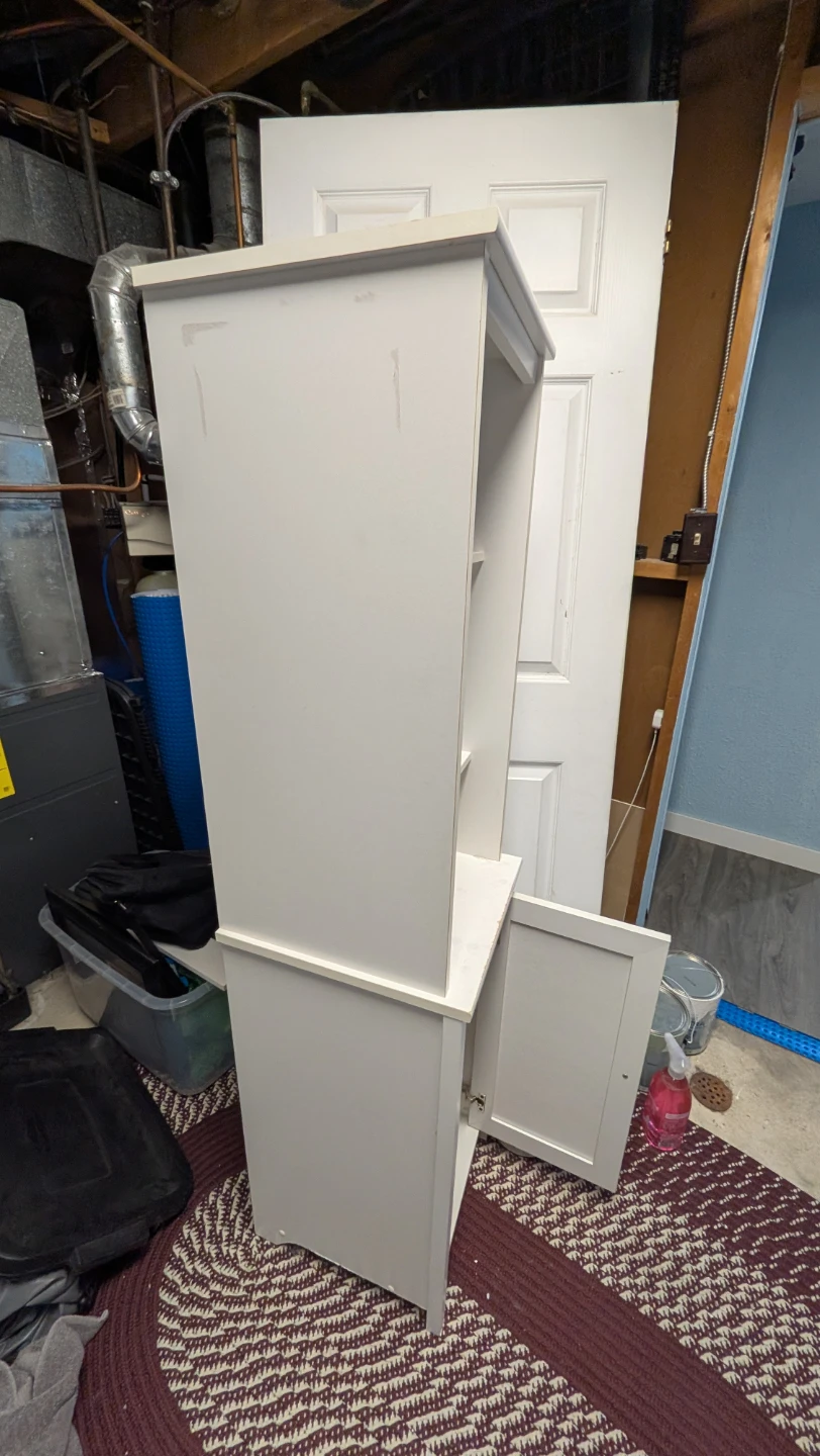 White Bathroom Cabinet - photo 2